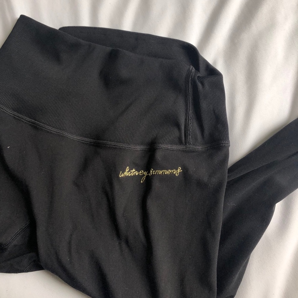 whitney Simmons ribbed leggings | gymshark